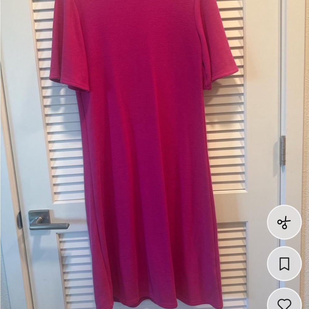 Zara Vibrant Pink Midi Dress